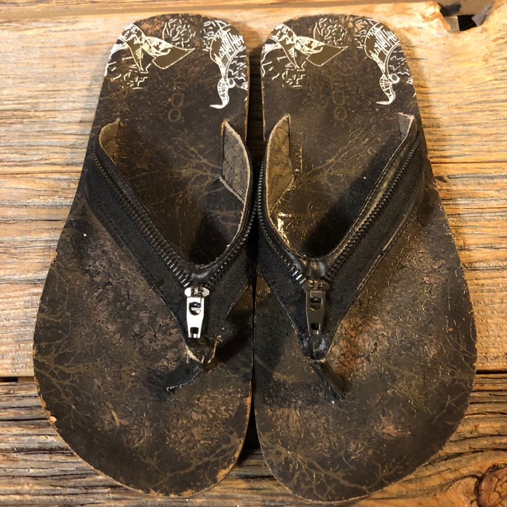 Aldo Thong Sandals with Zippers